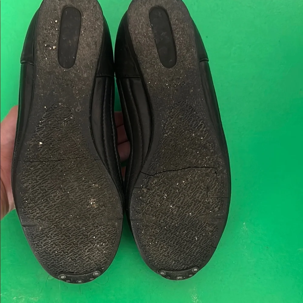 Gucci Black Ballerina Flats Sz 38 - Picture 2 of 4